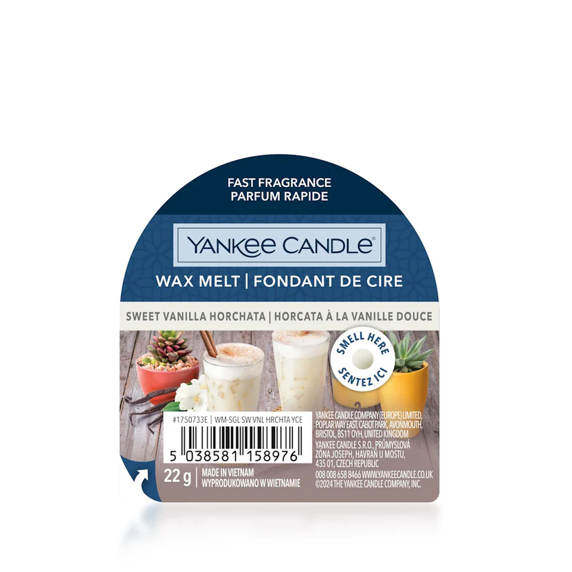 Yankee Candle Wax Melt Sweet Vanilla Horchata 22g Yankee Candle Wax Melt Sweet Vanilla Horchata 22g